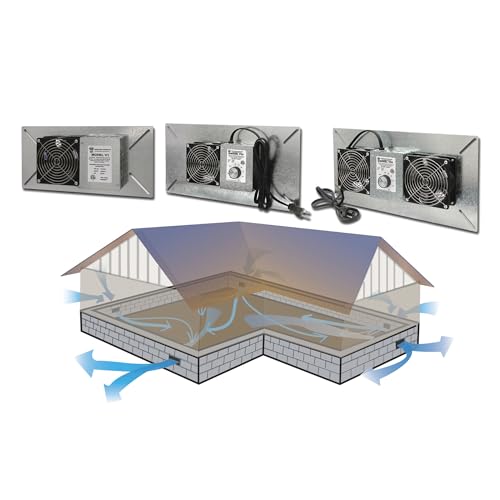 Tjernlund UnderAire Crawlspace Ventilator Fan Moisture Mold Reducing
