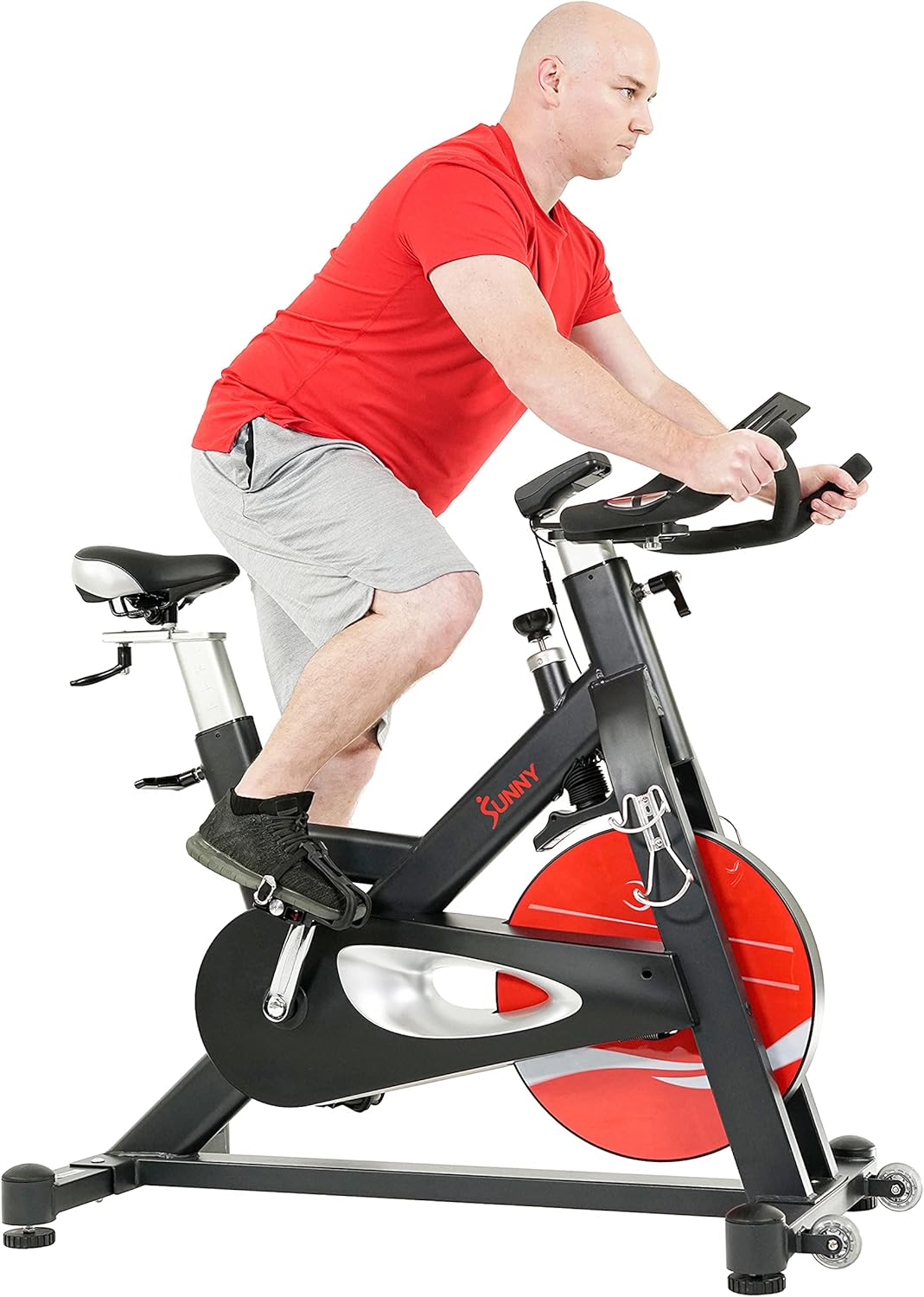 Sunny Health & Fitness Evolution Pro II Magnetic Indoor Cycle Exercise Bike with Device Mount and Performance Display -SF-B1986