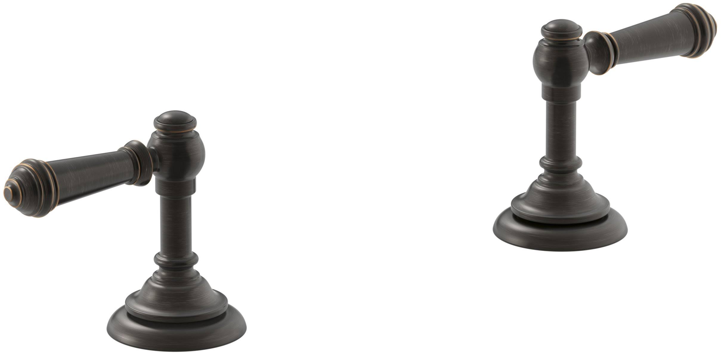 Kohler K-98068-4-2BZ Artifacts Bathroom Sink Lever Handles - Oil Rubbed Bronze