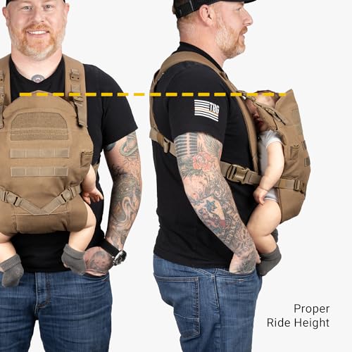 TBG - Mens Tactical Baby Carrier for Infants and Toddlers 8-33 lbs - Compact