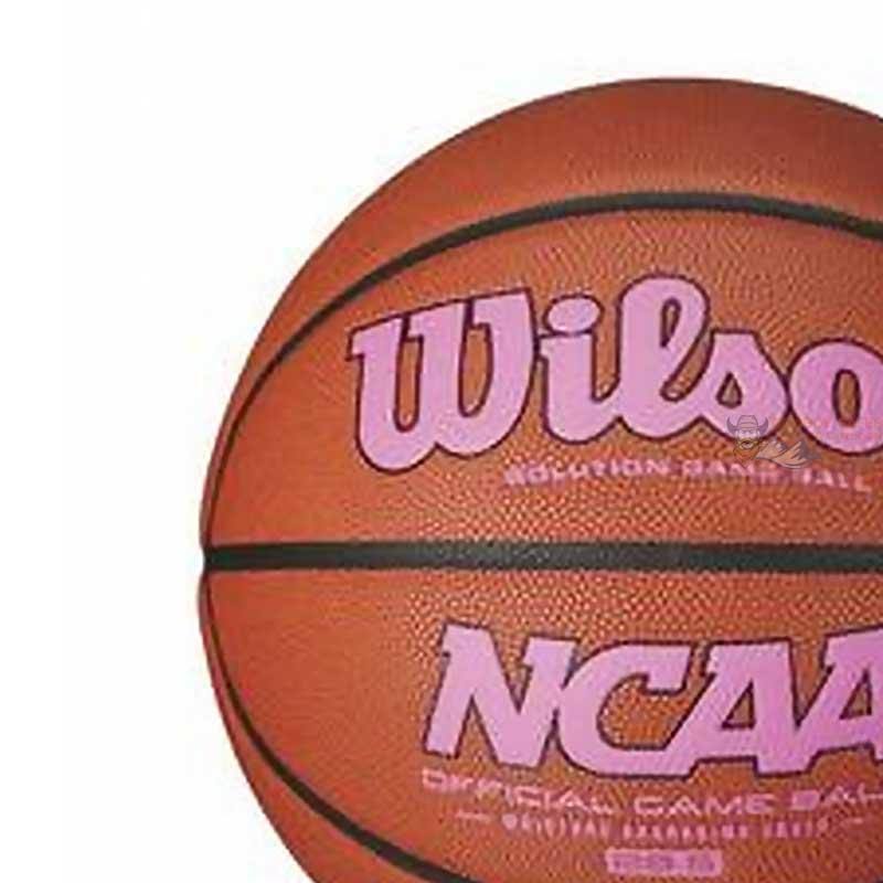 Wilson NCAA Intermediate Size Game Basketball Pink Logo
