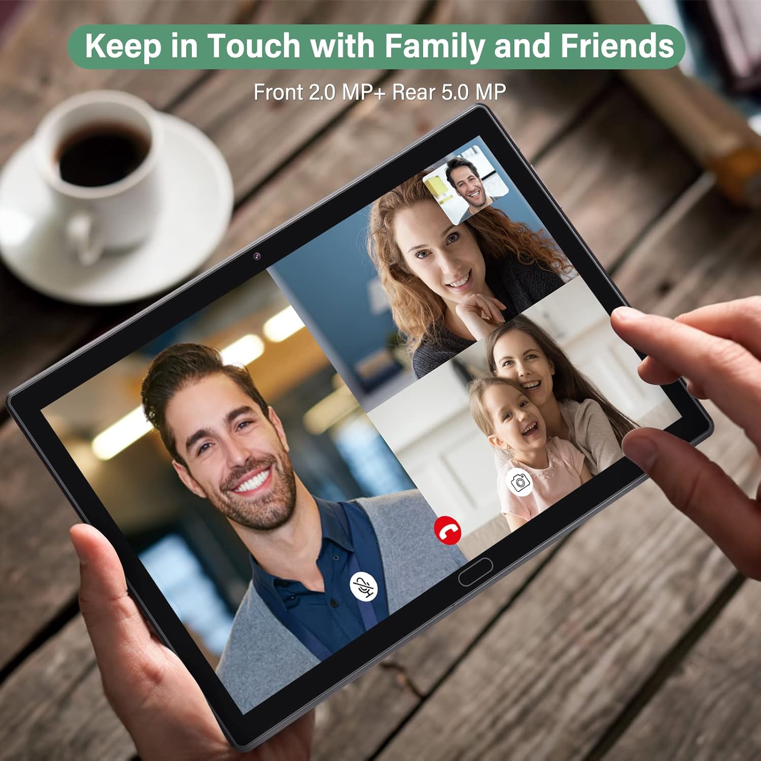 Tablet 10 inch, Android 10, 1.6Ghz Processor, 2GB RAM, 32GB Storage, IPS HD Display with Dual Cameras, Bluetooth, Wi-Fi