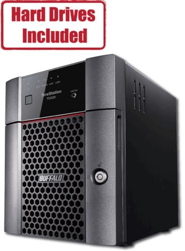 BUFFALO TeraStation 3420DN 4-Bay SMB 16TB (4x4TB) Desktop NAS w/Hard Drives Included Network Attached Storage