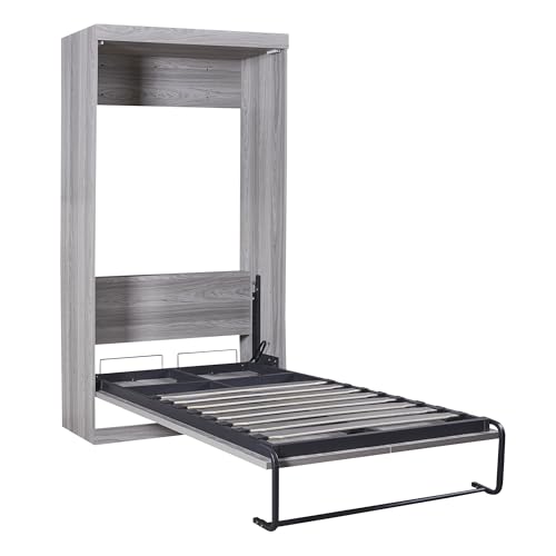 SOFTSEA Full Murphy Bed Wardrobe Wall Bed with Cabinet Can be Folded into Cabinet for Small Space