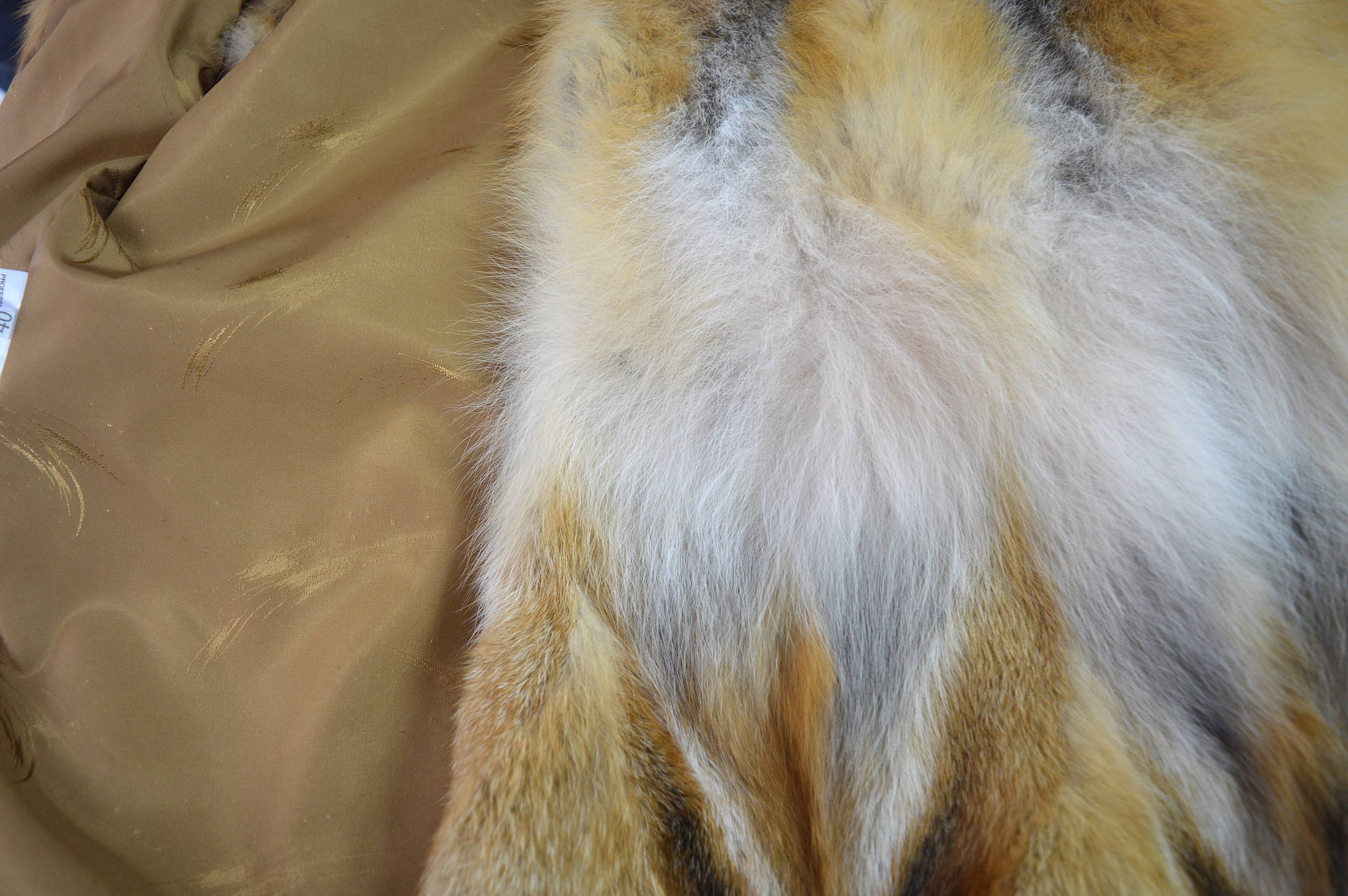 Real Fox Fur Coat, Canadian Red Fox Fur Hooded Coat. Genuine Fox Fur Jacket. Fox Fur Coat, Fur Cape, Fur Stroller, Red Fox Fur c