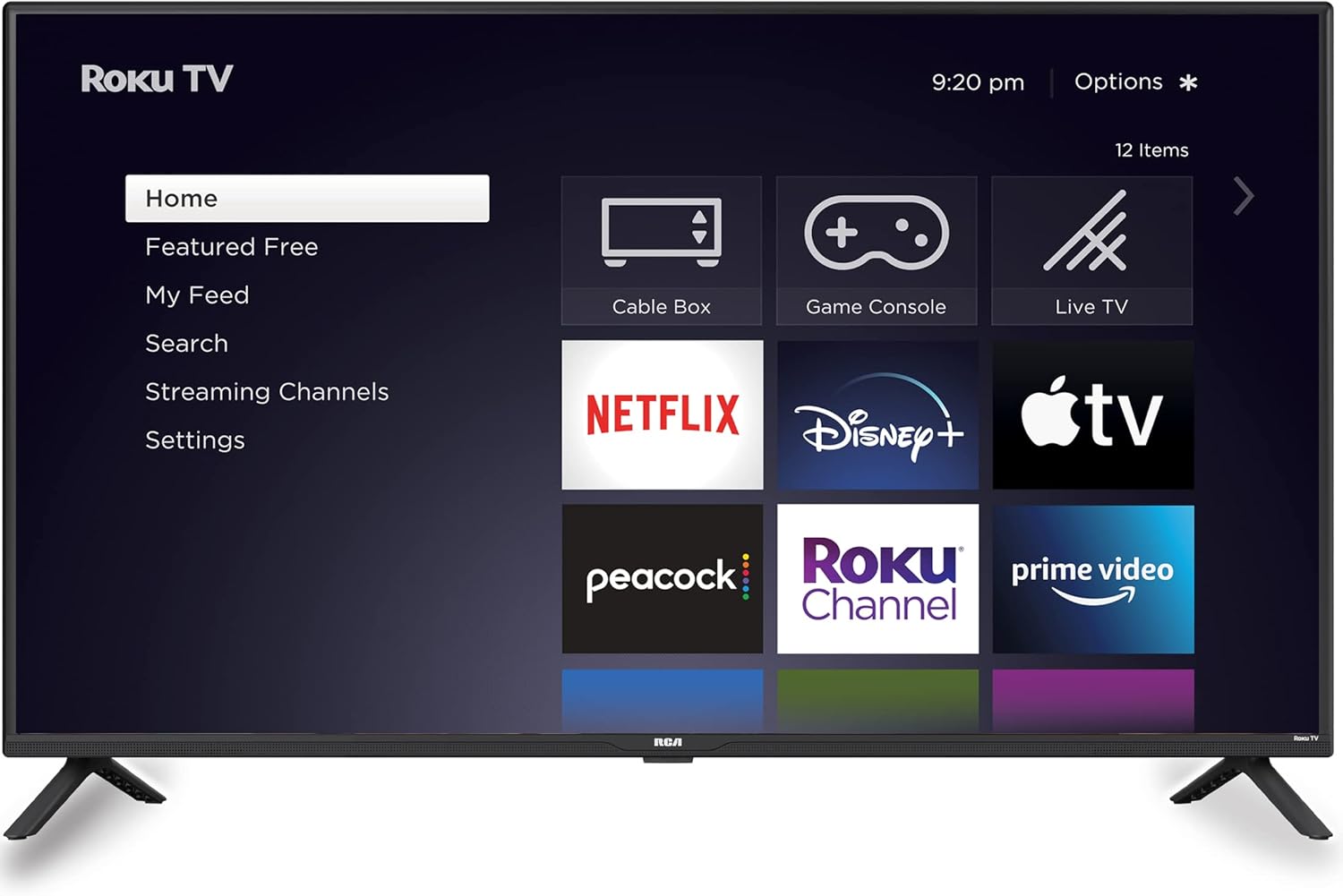 RCA 32-inch Flat Screen 720p Roku Smart LED TV - RTR3261, 2021 Model