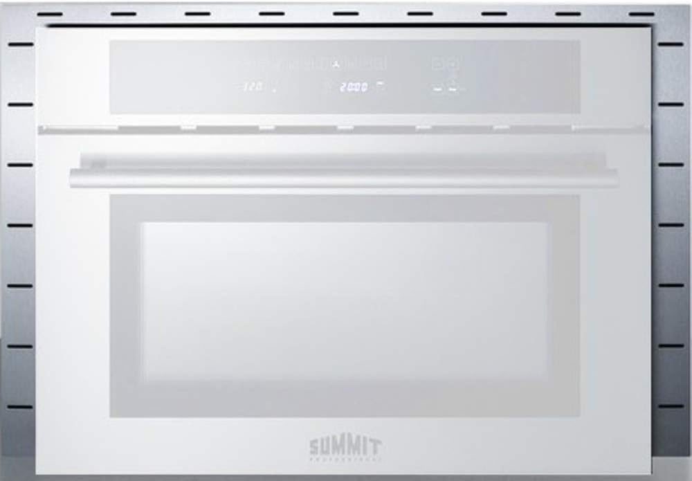 Summit Appliance TrimKitCMV27 Stainless Steel Trim Kit to Extend Width of CMV24 24" Wide Built-in Speed Oven to 27", Dimensions 18.88" H x 26.75" W x 1.0" D, Made in The USA