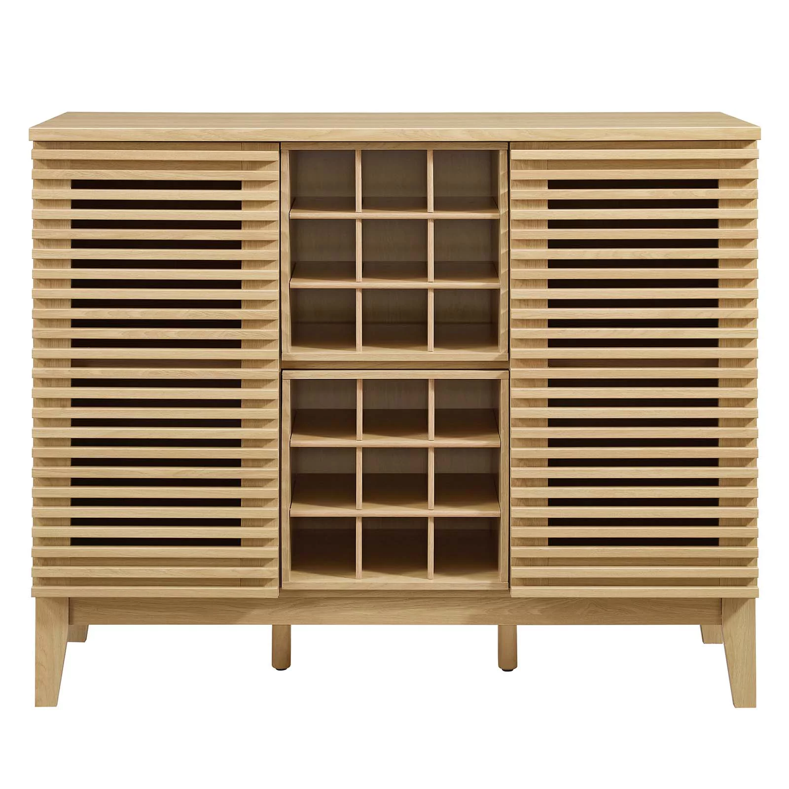 Modway Render Bar Cabinet in Oak