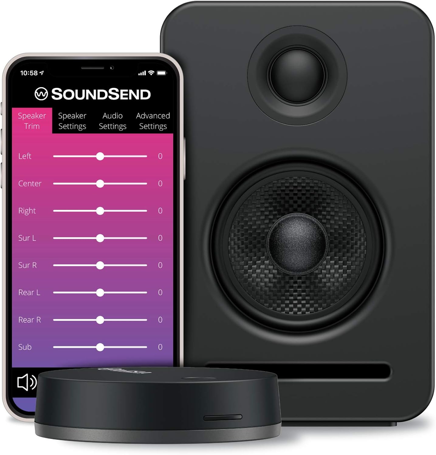 Platin Monaco 5.1 with WiSA SoundSend | Home Theater System for Smart TVs | Wireless Transmitter | Feature 5.1 Channels of Uncompressed 24-bit 48 kHz Sound | WiSA Certified & Tuned by THX