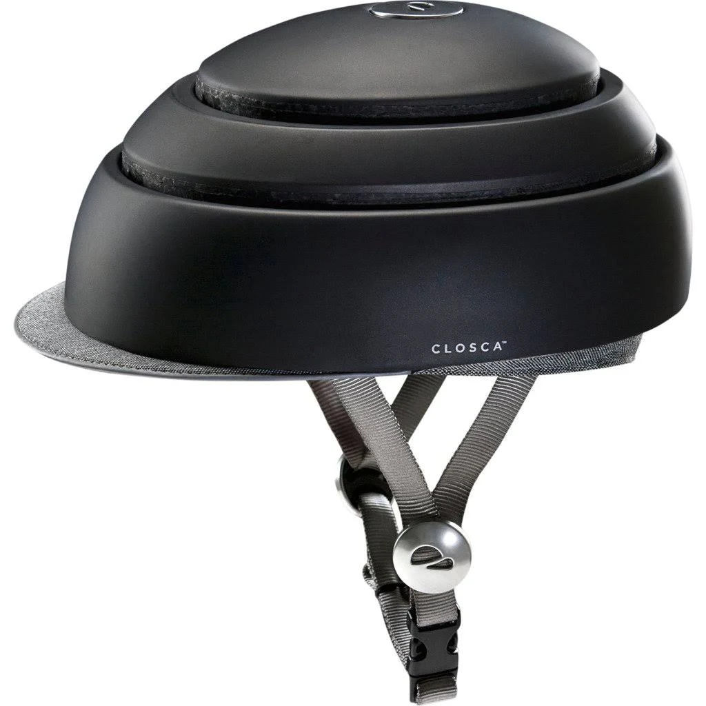 Closca Collapsible Helmet w/ Visor | Black / Grey | Medium