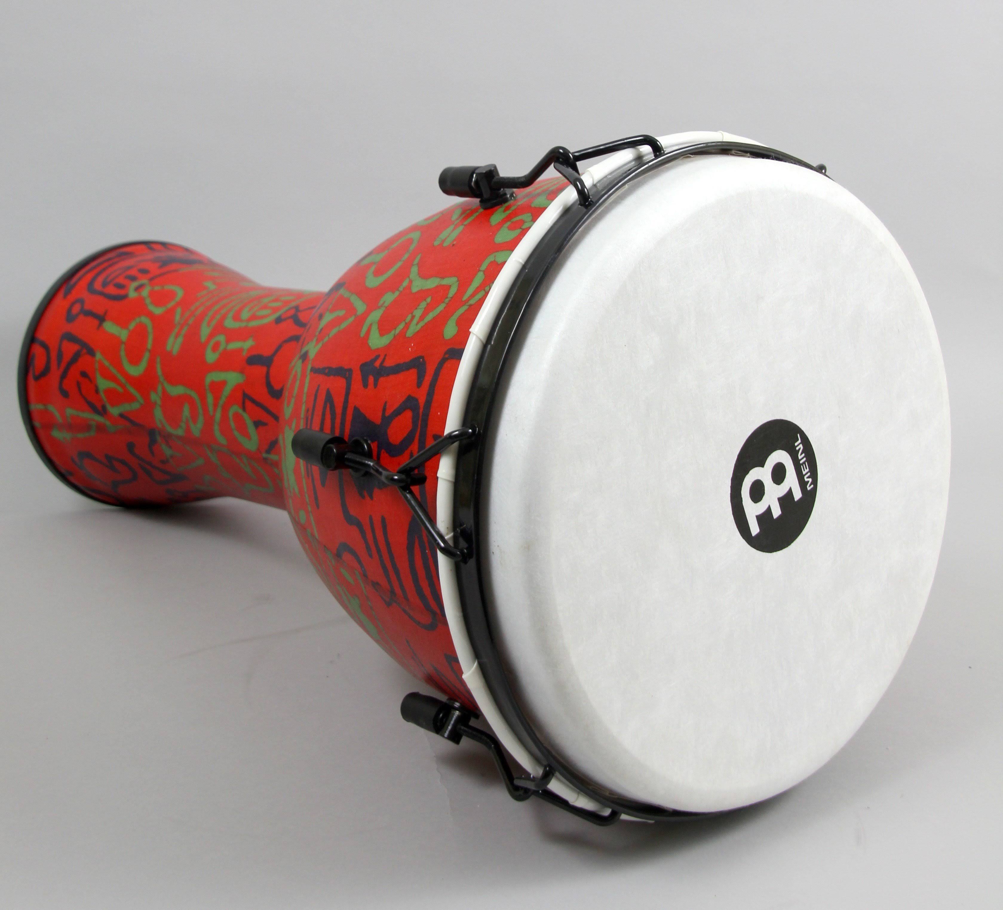 Meinl 10x22 Djembe, Mechanical Tuned, Kenyan Quilt, Synthetic Head