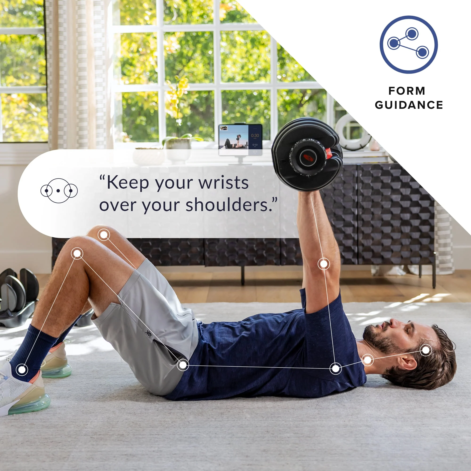 Bowflex SelectTech 552 Dumbbell, Adjustable, Single, Free 2-Month JRNY Membership