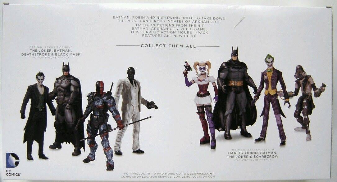Arkham City Harley Quinn Batman Nightwing u0026 Robin Action Figure 4-