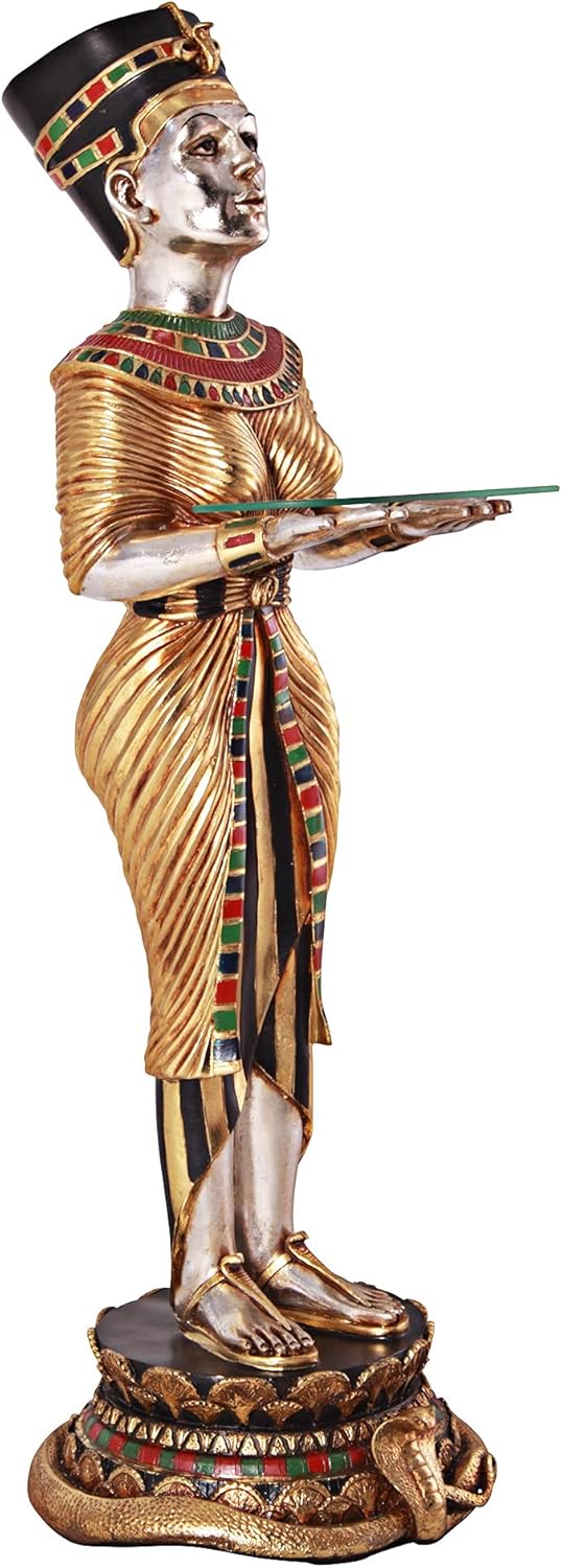 Design Toscano The Egyptian Queen's Faithful Servant Statue, Dimensions: 14.5" Wx14.5 Dx42.5 H 16.5 lbs, Full Color