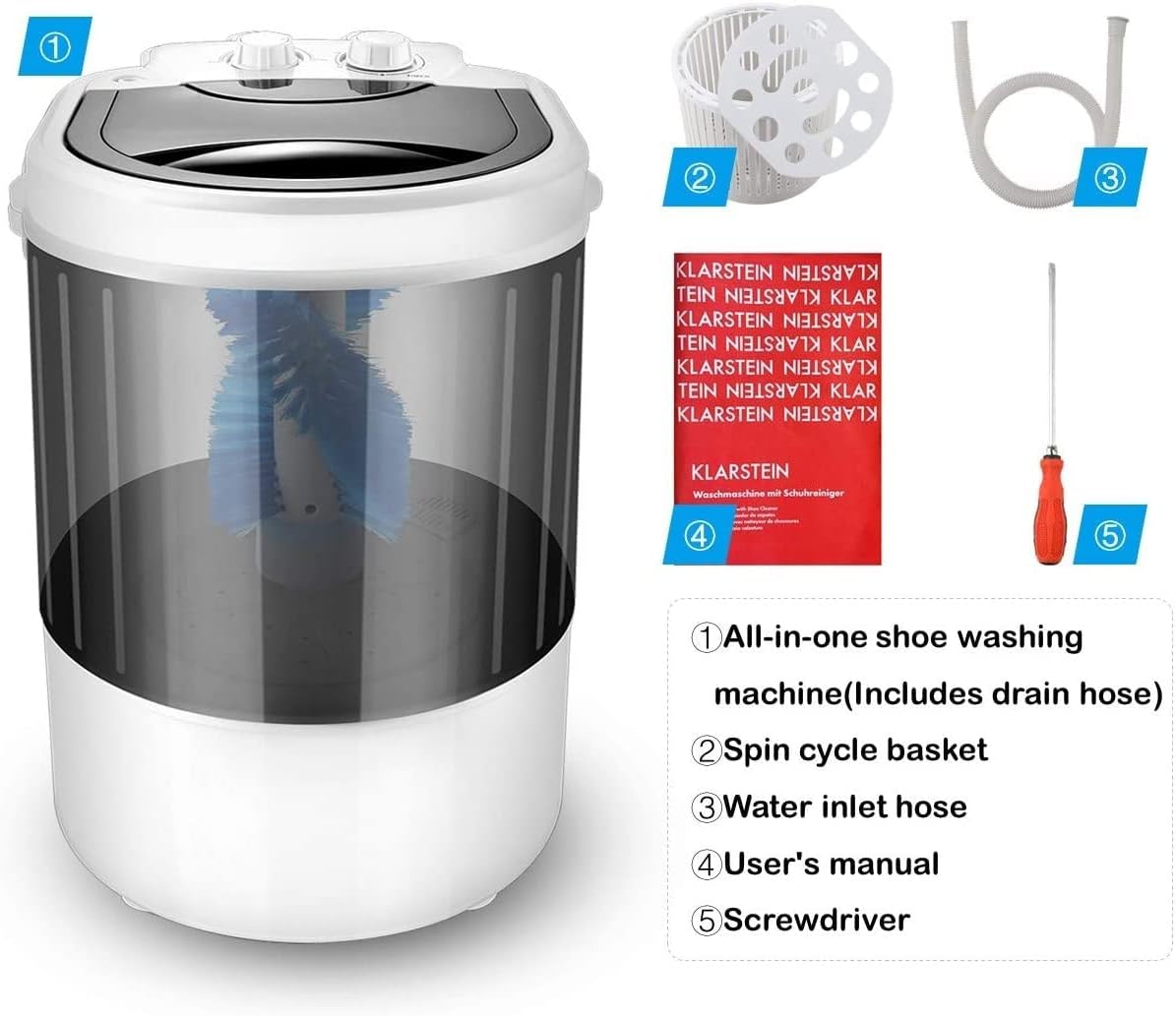 Mini shoe washing machine, portable shoe washing machine, portable shoe washing machine, children's shoe washing machine, children's shoe washing machine, rotary controller 3 in 1 for children