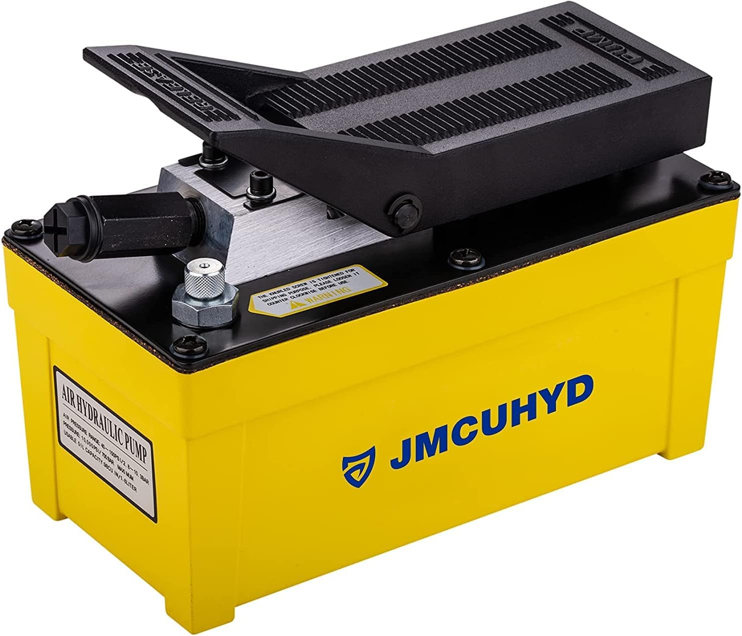 JMCUHYD 10,000 PSI Air Hydraulic Pump Foot Operated for Hydraulic Press, Hydraulic Hose Crimper and Hydraulic Ram/Jack