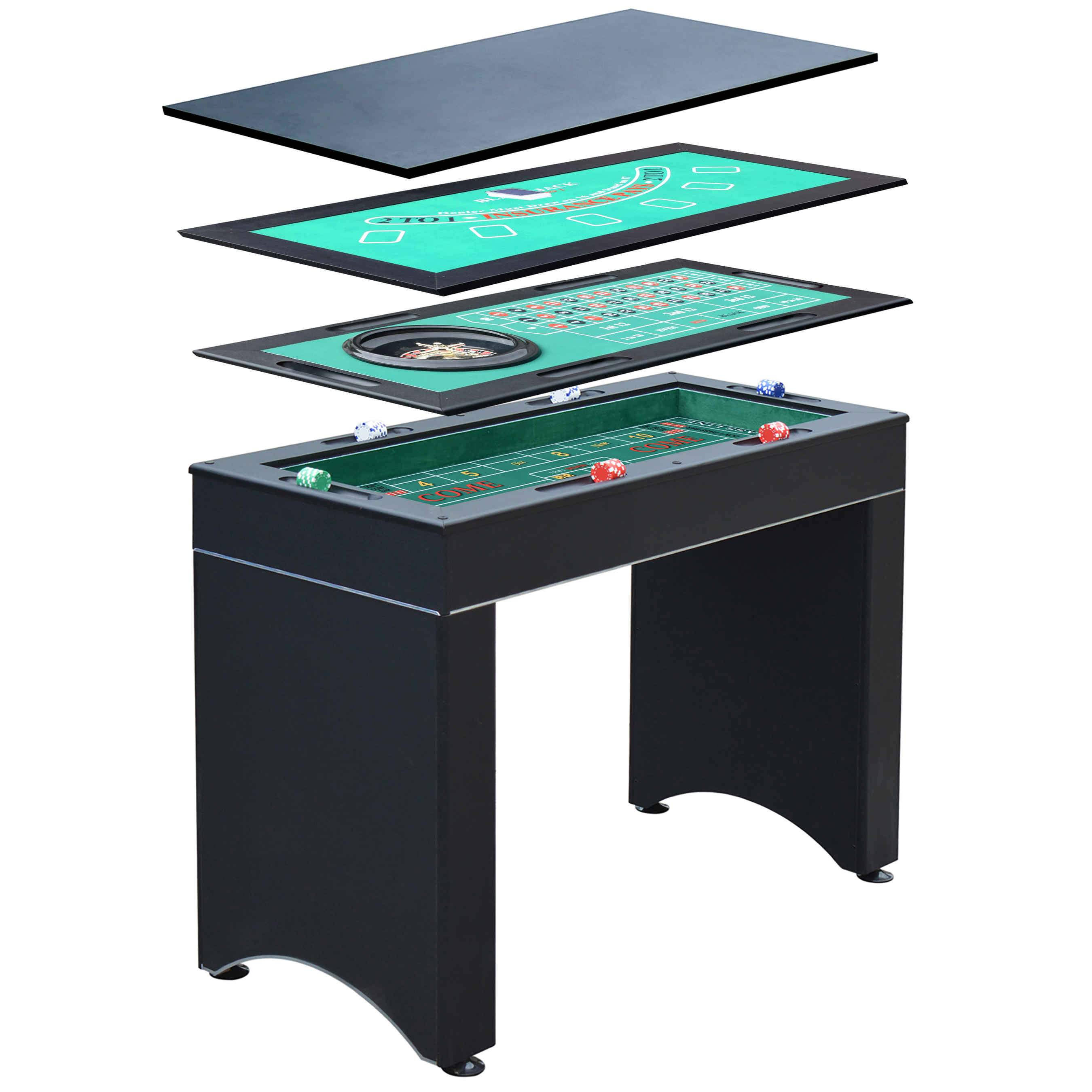Carmelli NG1136M Monte Carlo 4-in-1 Casino Game Table