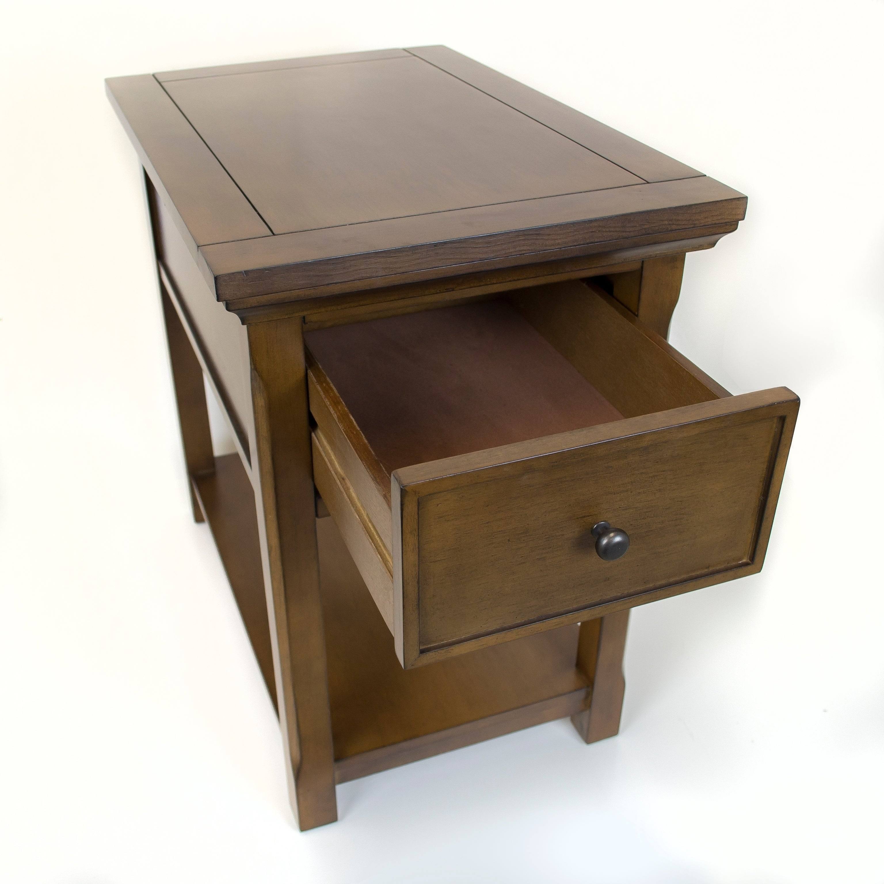 American Furniture Classics Model 432 End Table with Hidden Concealment Compartment for Your Valuables