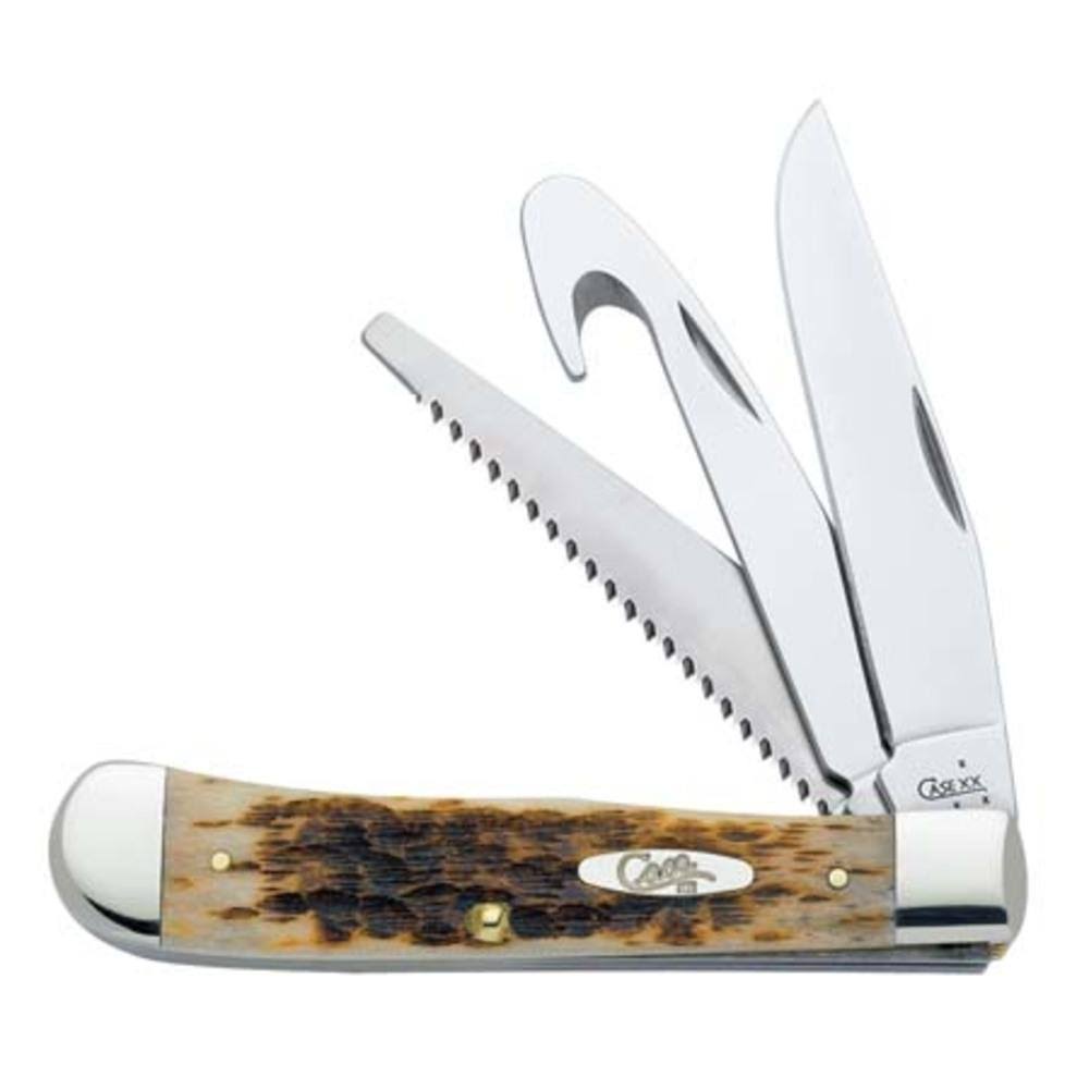 Case Amber Bone Hunter Trapper Pocket