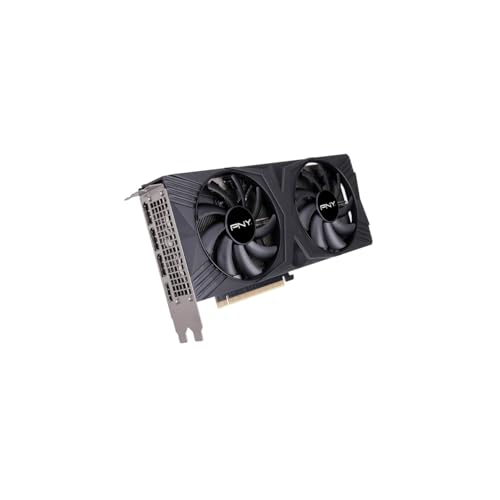 PNY GeForce RTX™ 4070 Super 12GB Verto™ OC Dual Fan Graphics Card DLSS 3 (NVIDIA GeForce SFF-Ready, 192-bit, GDDR6X, PCIe 4.0, HDMI/DisplayPort, Supports 4k, incl. Adapter, 2 Slot)