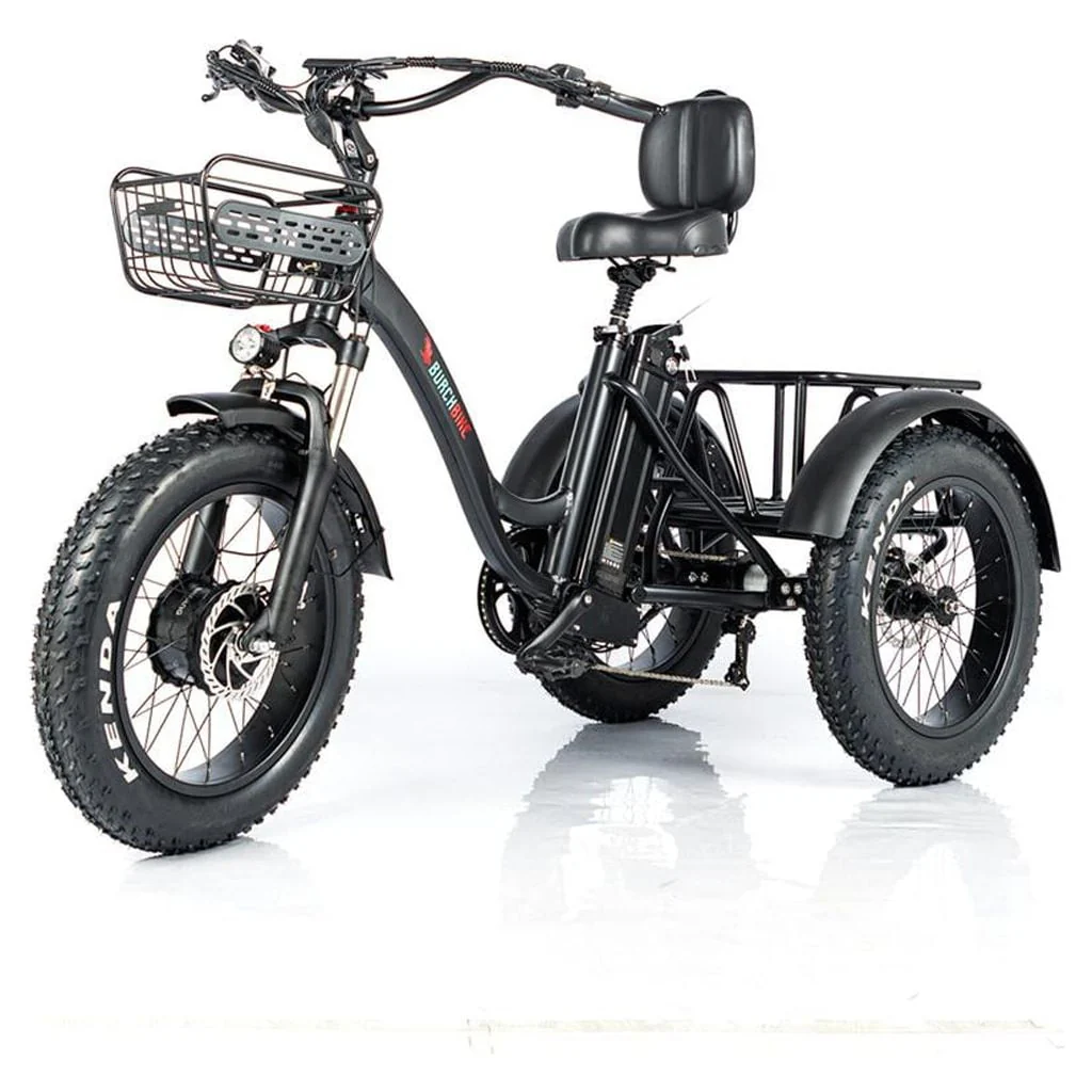 Culver Mobility - Pro Electric Tricycle 24 Inch Fat Tire Electric Trike 3 Wheel 48V 500W Electric Bike Rear Basket Cargo