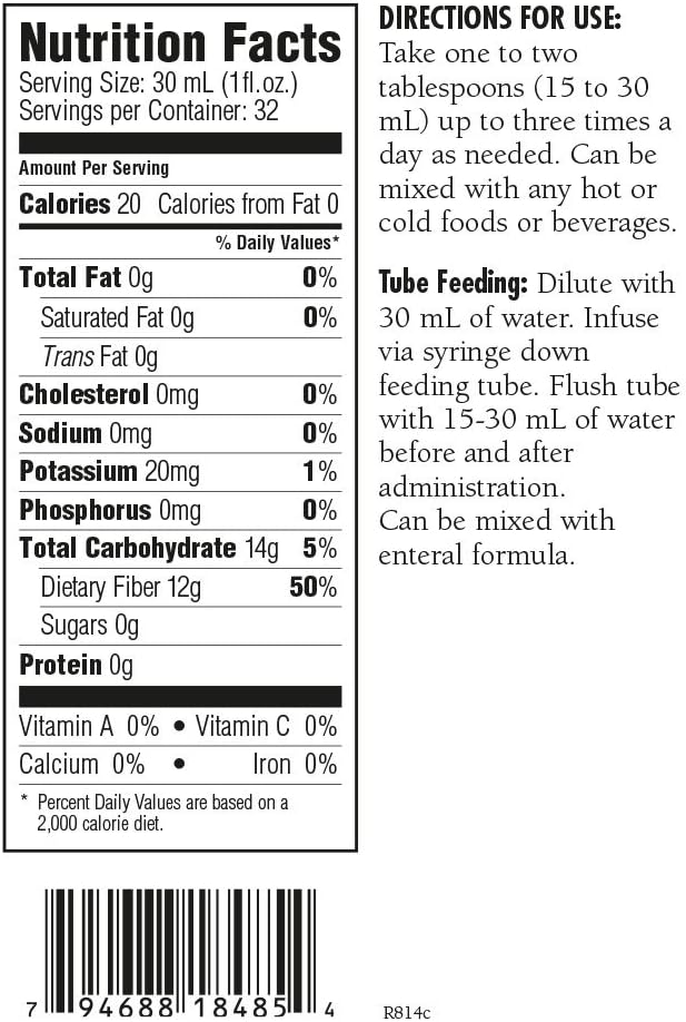 Daily Liquid Fiber for Regularity and Soft stools |HyFiber| 12 Grams Soluble Fiber. 4 Bottles. Pack of 2