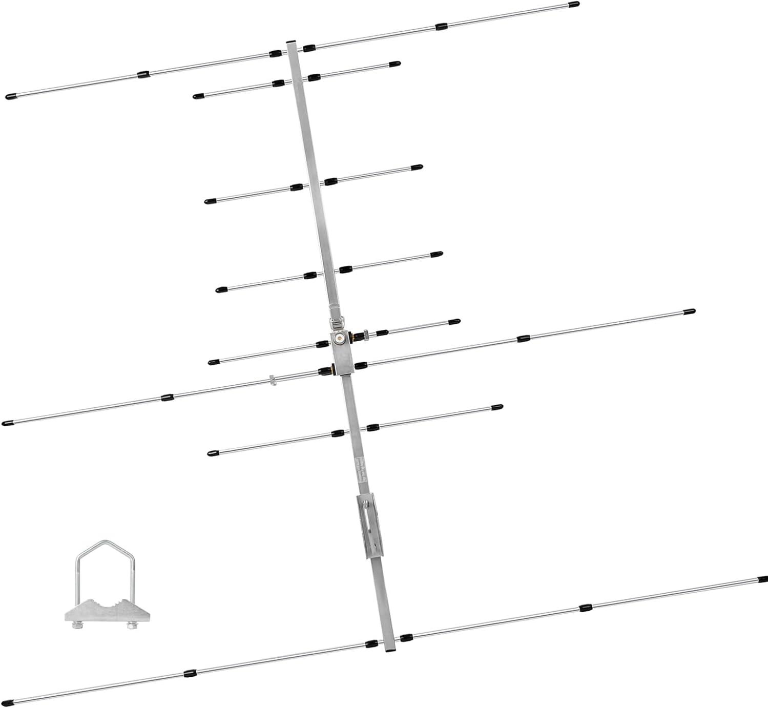 TWAYRDIO Foldable VHF UHF Yagi Antenna,Dual Band 2m 70cm High Gain Vertical Base Station Yagi Antenna
