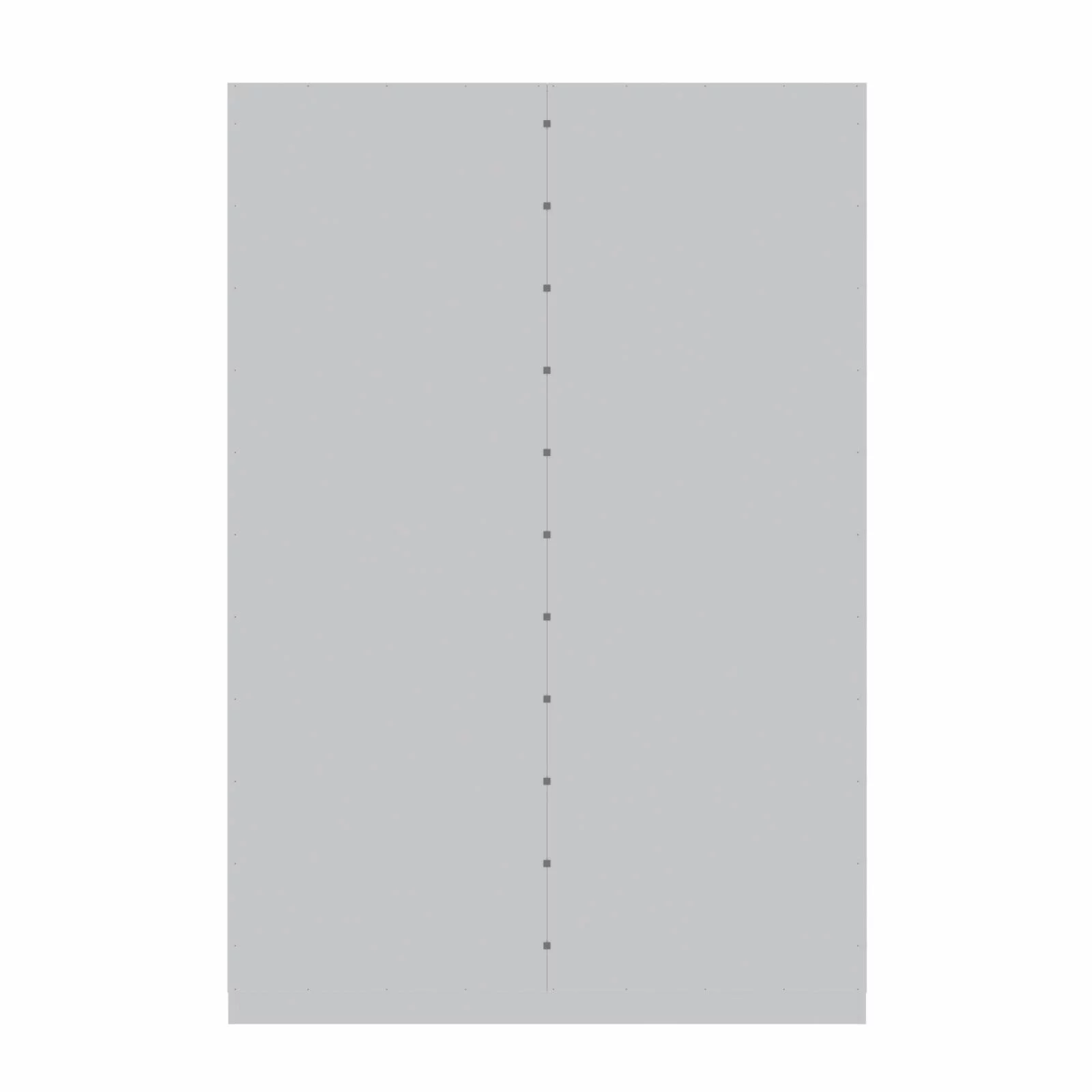 Manhattan Comfort Gramercy 2-Sectional Wood Wardrobe Armoire Closet in White