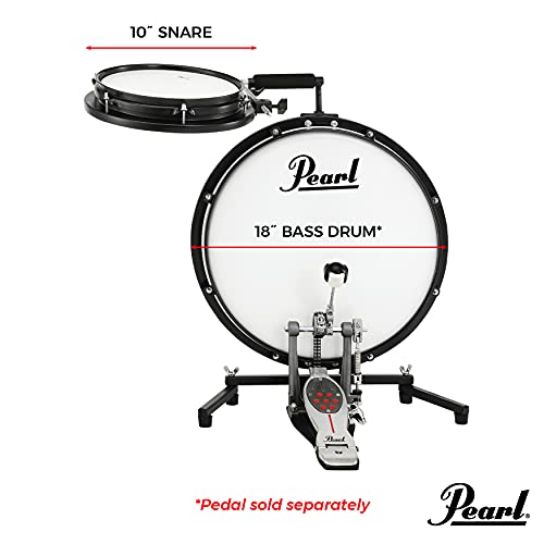Pearl Compact Traveler Drum Set 18" Bass Drum & 10" Snare Drum with Bag (Cymbals & Hardware Sold Separately)*