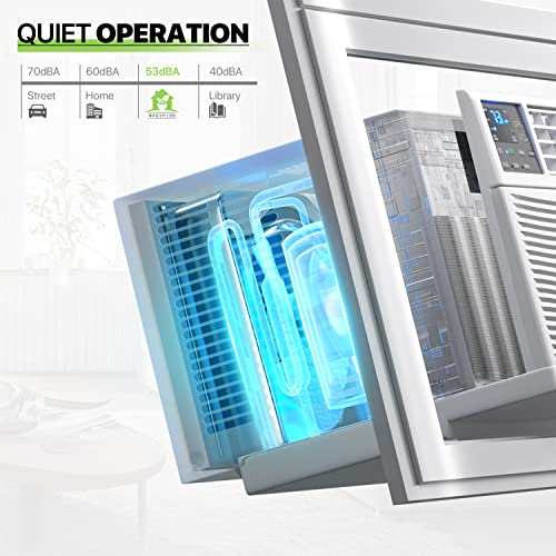 Magshion Window Air Conditioner 5000 BTU, Cool up to 150 Sq. Ft. with Mechanical Rotary Controls and Easy-to-Clean Reusable Filter, 5K BTU Window AC Unit With Easy Install Kit