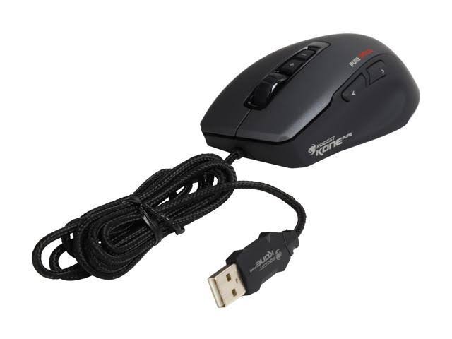 Recertified - Roccat Kone Pure Optical ROC-11-710 Black 7 Buttons USB Wired Optical 4000 dpi Gaming Mouse