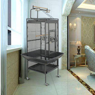 Segawe Cage Bird Parrot Medium Cockatiel Finch Pet Parakeet Stand Top Supply House Wire