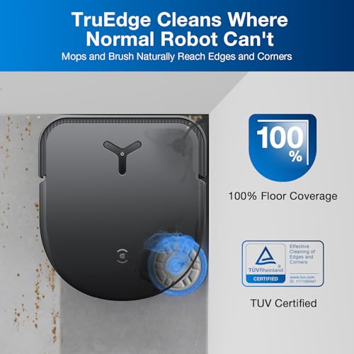 ECOVACS DEEBOT T30S Robot Vacuum and Mop, 11000Pa, ZeroTangle Technology, TruEdge Adaptive Edge Mopping, Hot Water Mop Washing, Self-Emptying, Self Refilling, Auto-Mop Lifting, Obstacle Avoidance