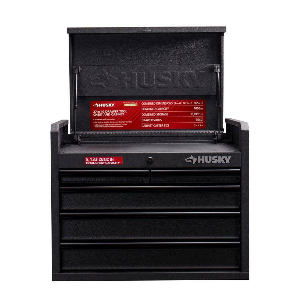 Husky UAC-H-26005 26 in. W 5-Drawer Tool Chest in Textured Black