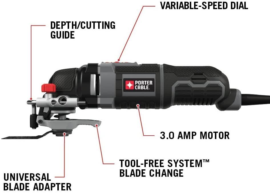 Porter-Cable PCE605K52 3-Amp Oscillating Multi-Tool Kit with 52 Accessories