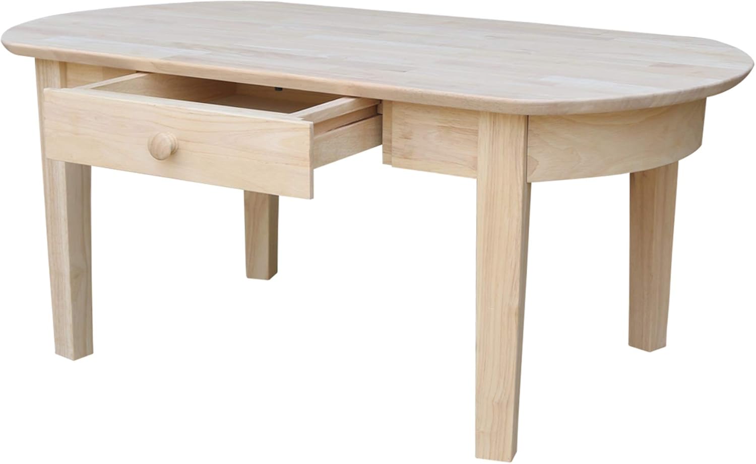 International Concepts Phillips Oval Coffee Table, Unfinished