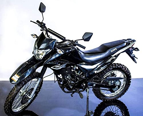 250cc Hawk Enduro RPS 5 Speed Manual Clutch Dual Sports Motorcycle Street Bike for Youth and Adult (Blue)