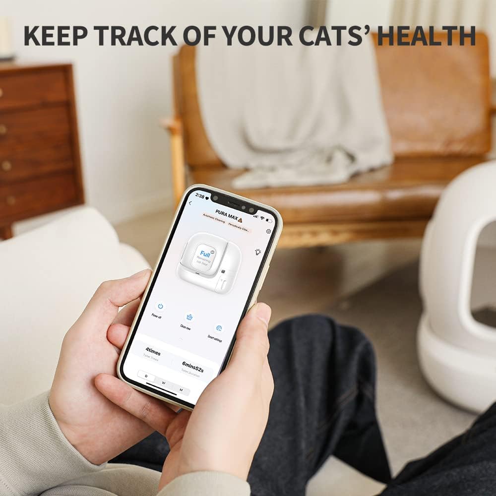 PETKIT New Version Pura Max Self-Cleaning Cat Litter Box with Large Capacity fr Multiple Cats, xSecure/Odor Removal/APP Control Newest Automatic Cat Littler Box