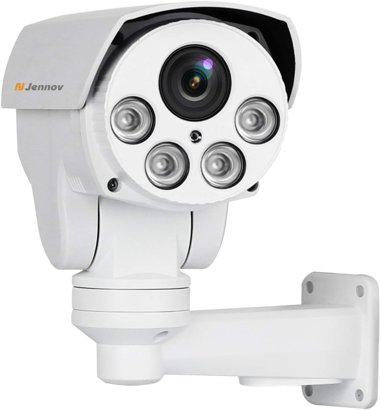 Jennov POE Security Camera 5MP(2592x1944) HD IP PTZ Security Camera CCTV Home Video & Audio Surveillance Outdoor Pan Tilt & 5X Zoom Night Vision Motion Detection Free Phone App Remote View
