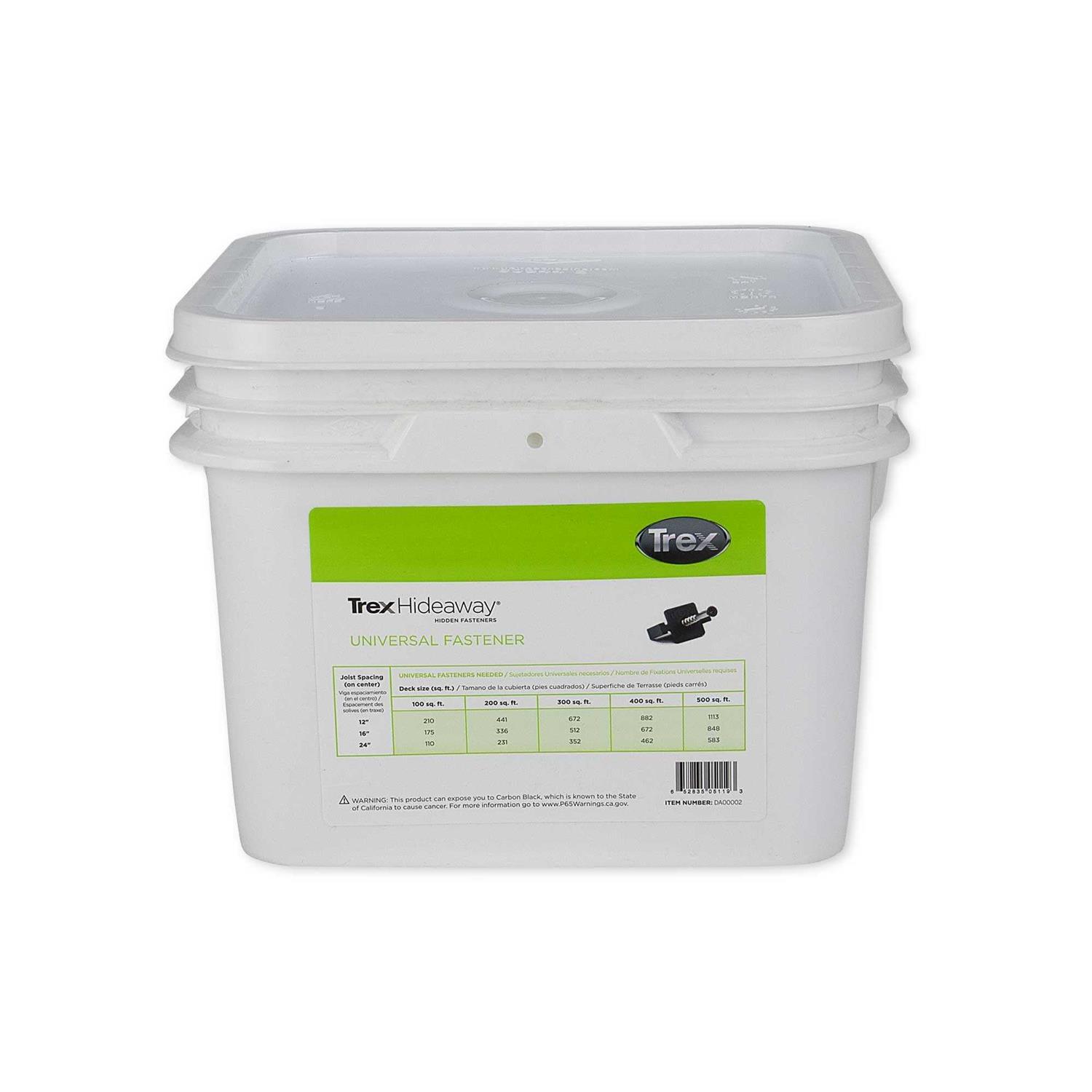 Trex Hideaway Universal Hidden Deck Fastener Clip 500 SQFT Bucket - Shop Hardware Tools Online Store