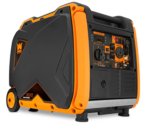 WEN Quiet 6800-Watt Dual Fuel RV-Ready Electric Start Portable Inverter Generator with Fuel Shut Off and CO Watchdog for Electric Vehicle Backup (DF680iX)