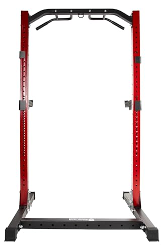 Power Rack Squat Stand, 1000 Pound Capacity 3“ x 3” for Home & Garage Gym with J-Hooks, Multiple Styles