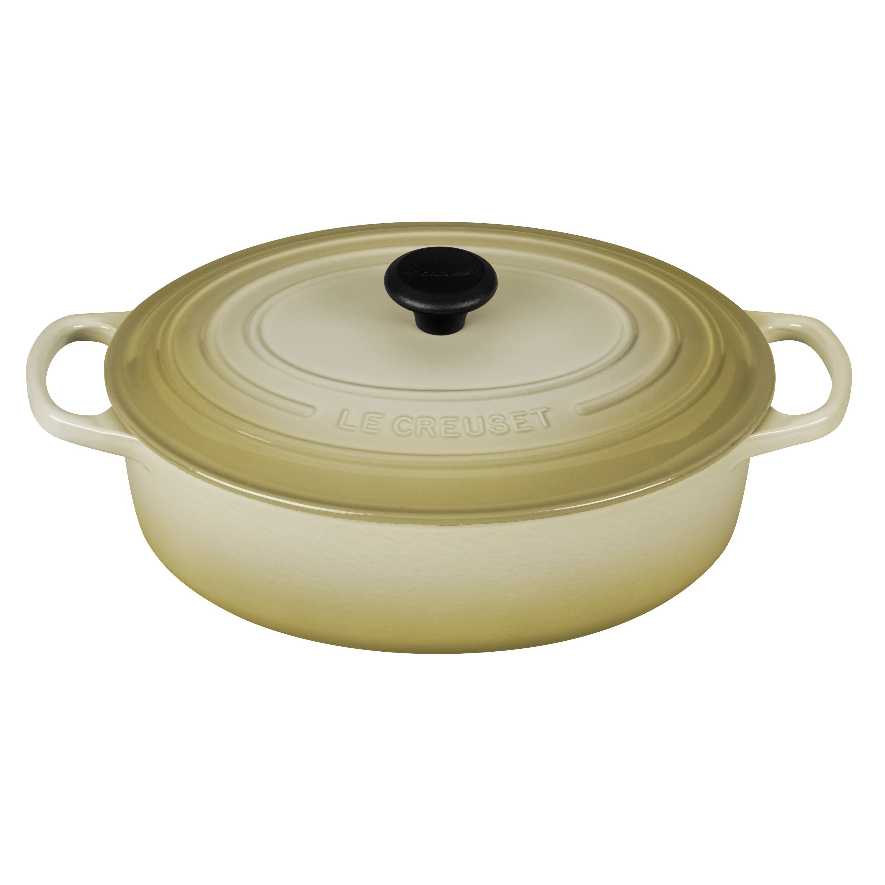Le Creuset Dune Enameled Cast Iron 3.5 Quart Oval Wide French Oven