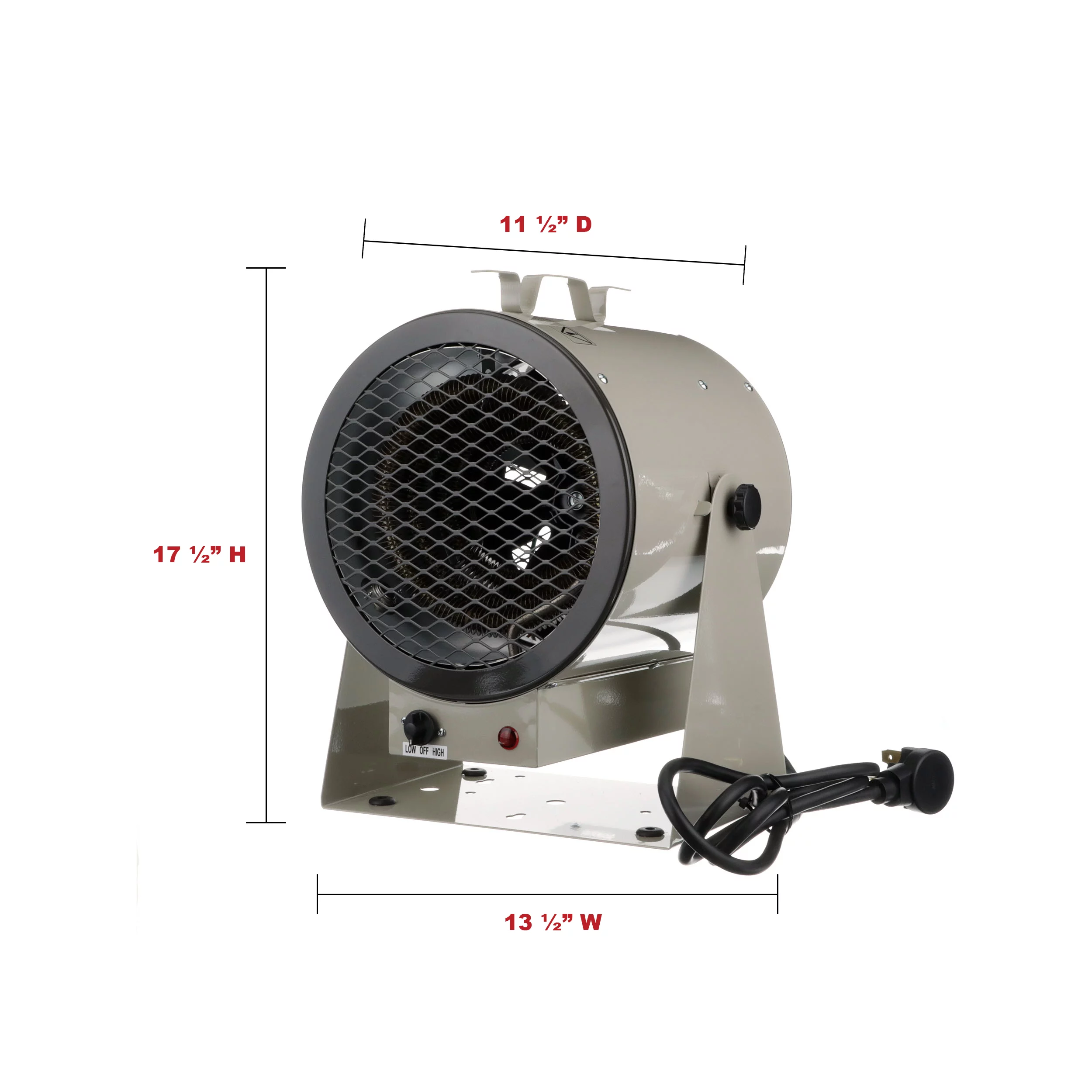 TPI Corporation HF686TC 5600W Portable Fan Forced Air Heating Portable Heater
