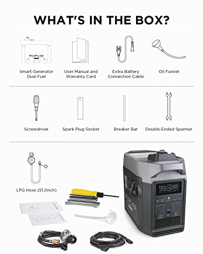 EF ECOFLOW Dual Fuel Smart Generator 1800W Bundle