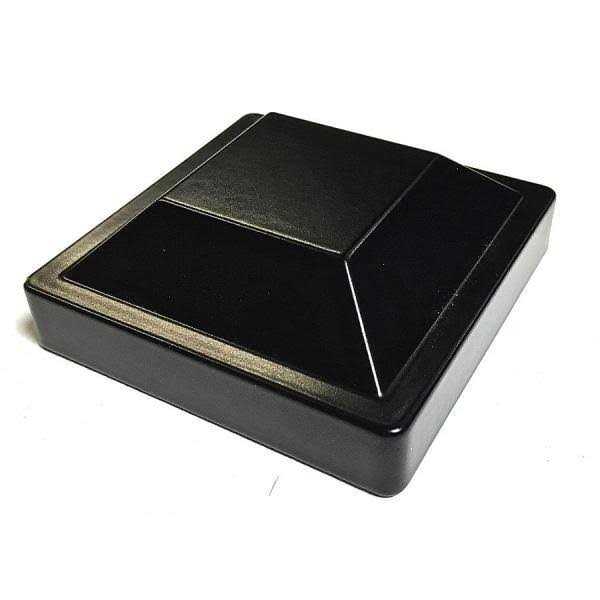 Slipfence 4 in. x 4 in. x 124 in. Black Aluminum Fence Post Includes Post Cap - Shop Hardware Tools Online Store