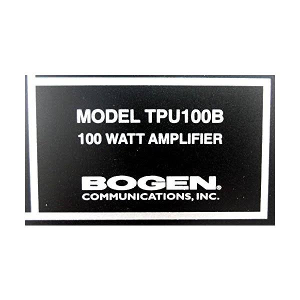 Bogen TPU100B Amplifier