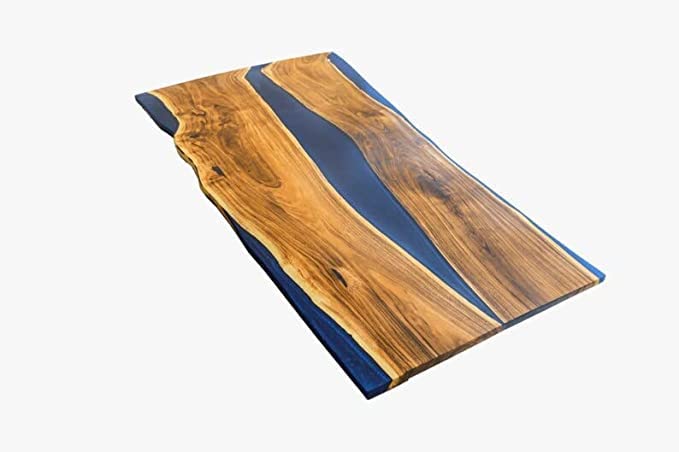 Customized Large Epoxy Table, Resin River Dining Table for 2, 4, 6, 8 Living Room Table Epoxy Coffee Table Top, Bar Counter (without Stand, 108 x 36 Inches)