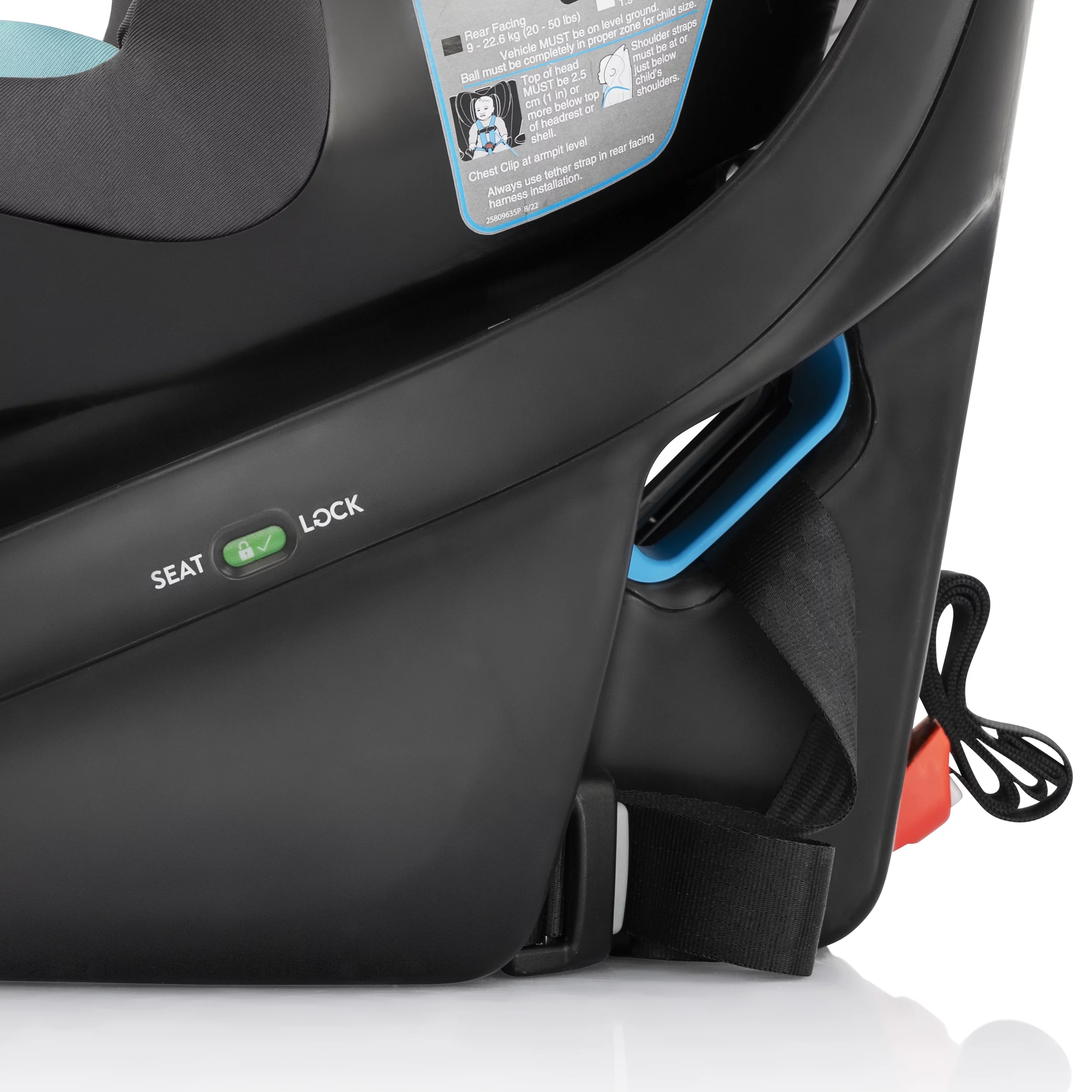 Revolve360 Slim 2-in-1 Rotational Car Seat with Quick Clean Cover (Stow Blue)