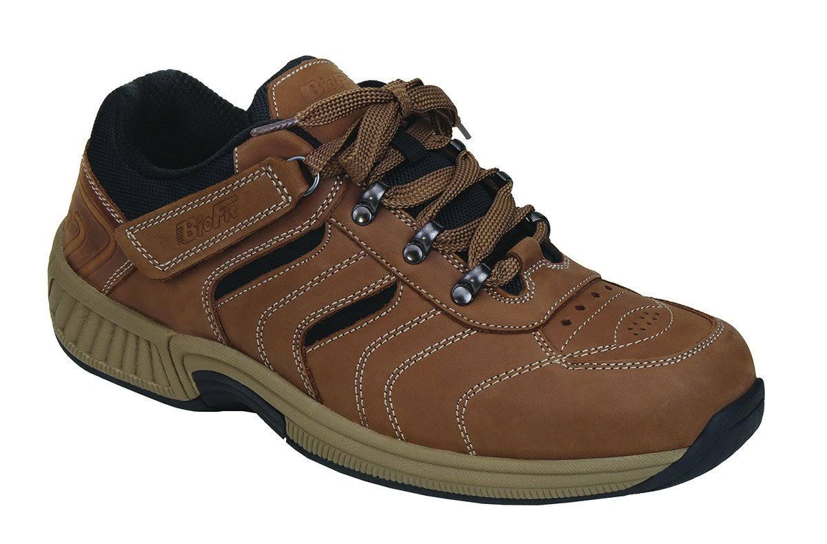 OrthoFeet Men&s Shreveport, Size: 11.5, Brown Leather